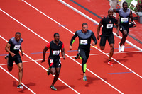 Men 100m Semi-final heat 2