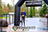 2020 Sweetheart Run:  5k Finish
