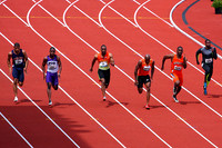 Men 100m Semi-final heat 3